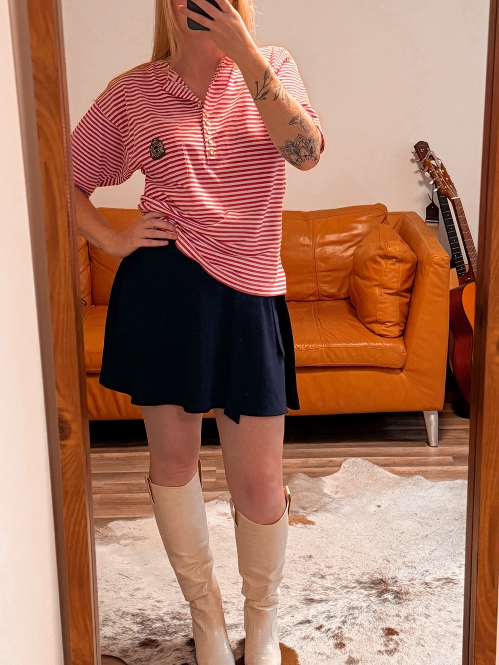 Vintage American Apparel Wrap Skater Skirt